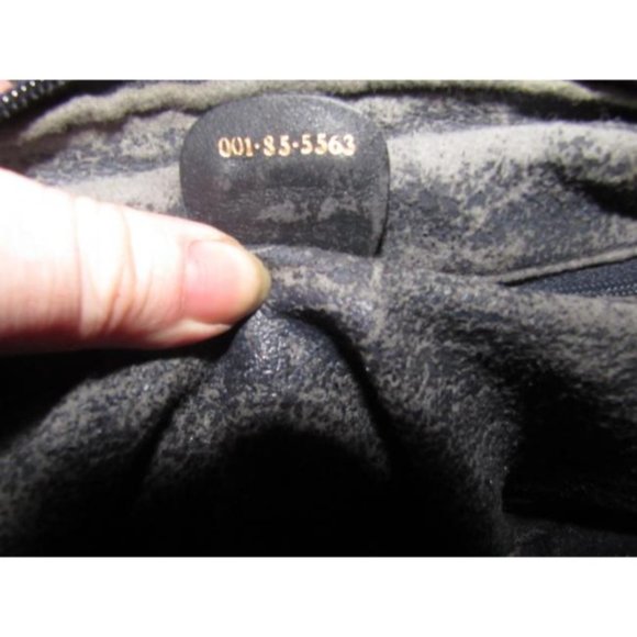 Gucci Vintage Blue Shoulder Bag With Large G Logo Print Coated Canvas - Picture 5 of 12